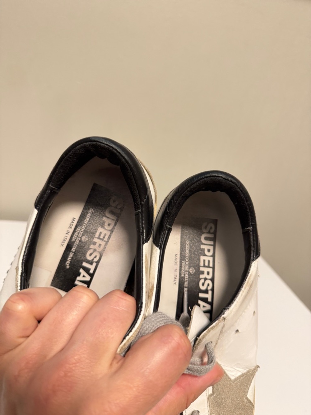 GGDB Golden Goose Super-Star Suede Star and Black Heel Tab Women’s EU 39 US 9 - Picture 12 of 15